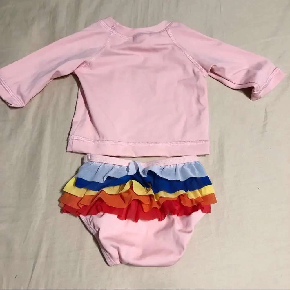 NWOT Hanna Andersson 0-3 Months Unicorn Rashguard Swimsuit